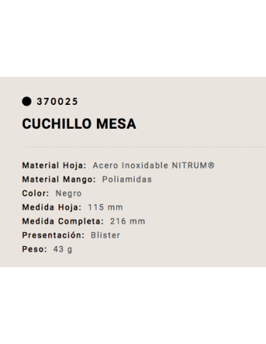 Cuchillería Peralta S.L. Albacete