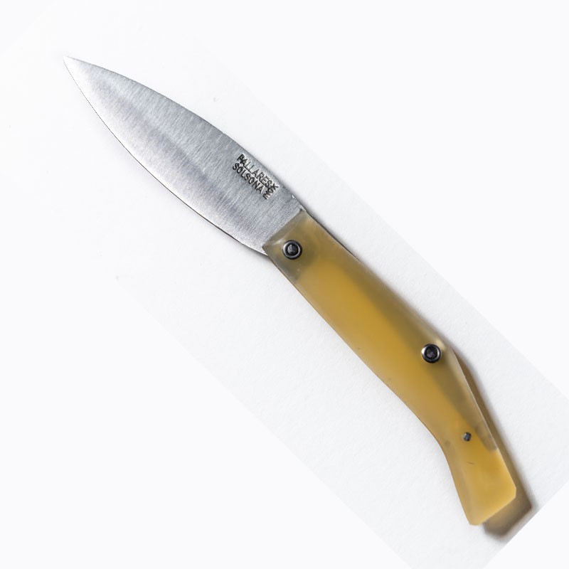 Cuchillo mesa inox Pallarès Solsona madera boj 10 cm - Ganivetería