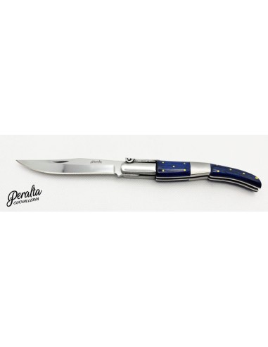 Navaja Árabe Carraca Madera Azul 10 cm