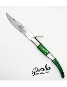 Navaja Árabe Carraca Madera Verde 14 cm 2