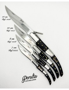 Navaja Árabe Carraca Madera Negra 14 cm