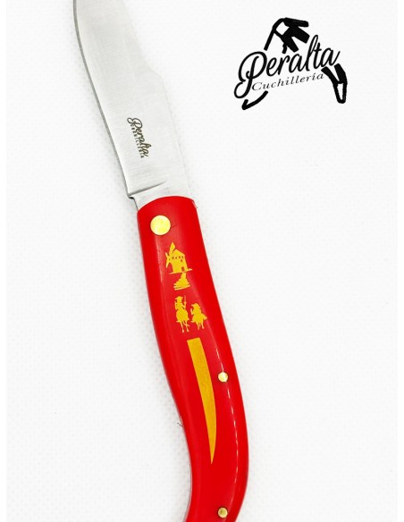 NAVAJA ABS ROJA PISTON QUIJOTE 7 CM S/B