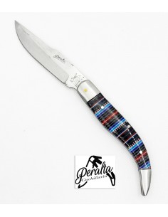 Navaja Pistón Manchega 6,5 cm azul