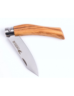 Navaja Martins mango olivo 8 cm bloqueo 2