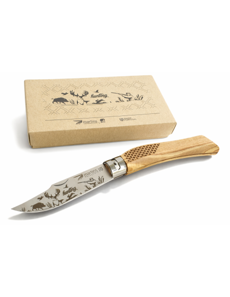 Navaja Martins Madera de olivo edic Caza 9,5 cm BL