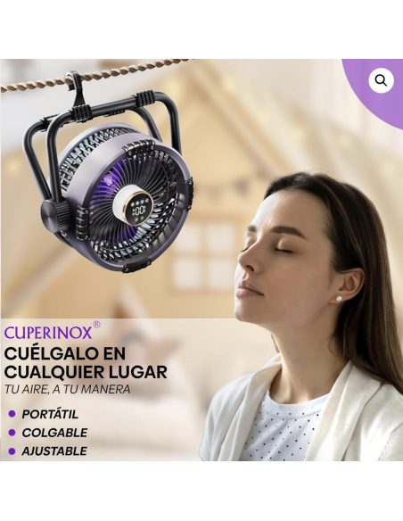 Ventilador Portátil con mando a distancia