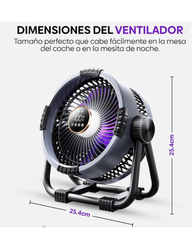 Ventilador Portátil con mando a distancia