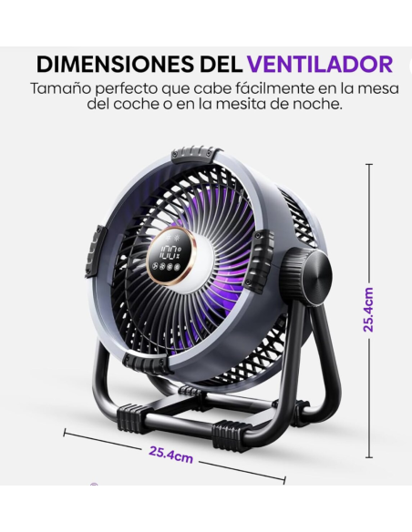 Ventilador Portátil con mando a distancia