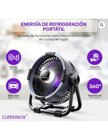 Ventilador Portátil con mando a distancia