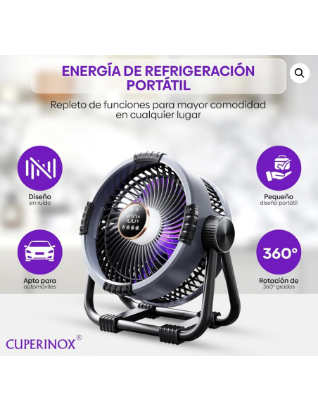 Ventilador Portátil con mando a distancia