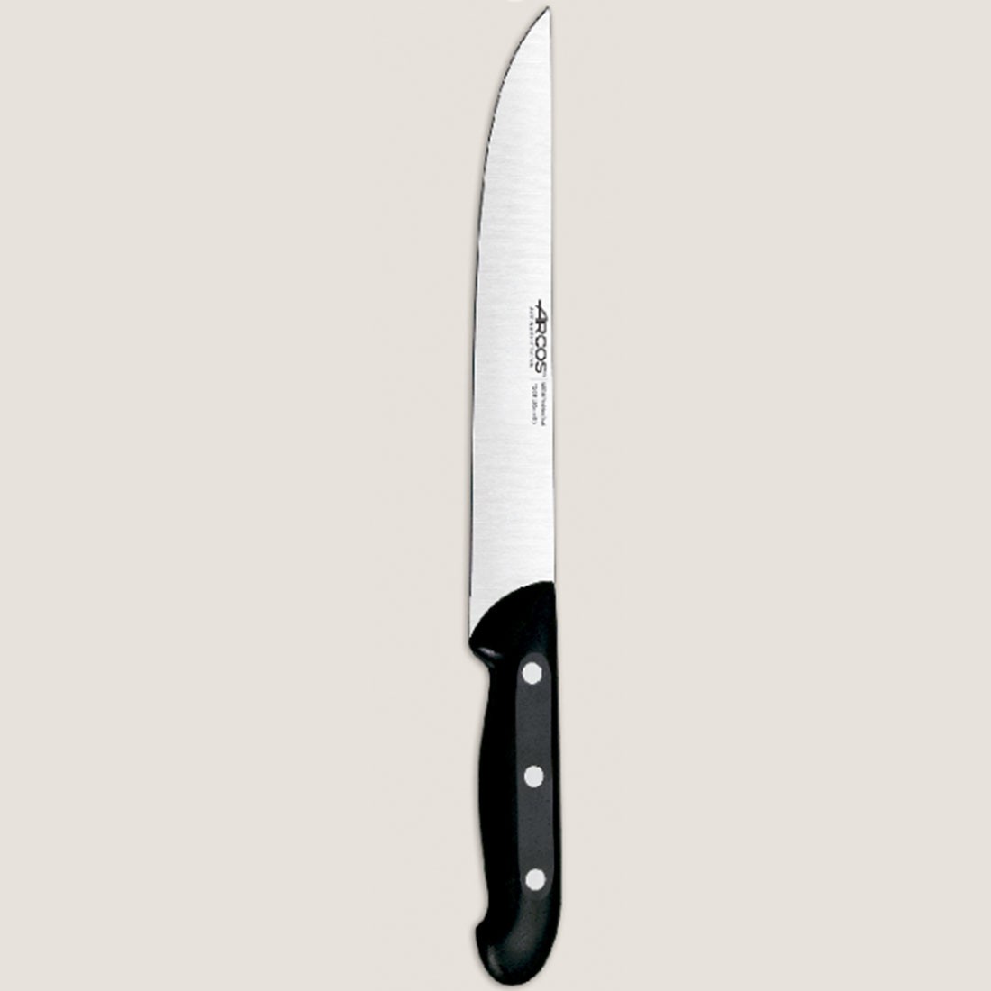 Taco con 4 cuchillos de cocina de cocina y Chaira Arcos Maitre 152000,  mango de polipropileno, hoja de acero inox NITRUM