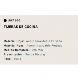 Tijeras de Cocina Arcos (215mm) 507100